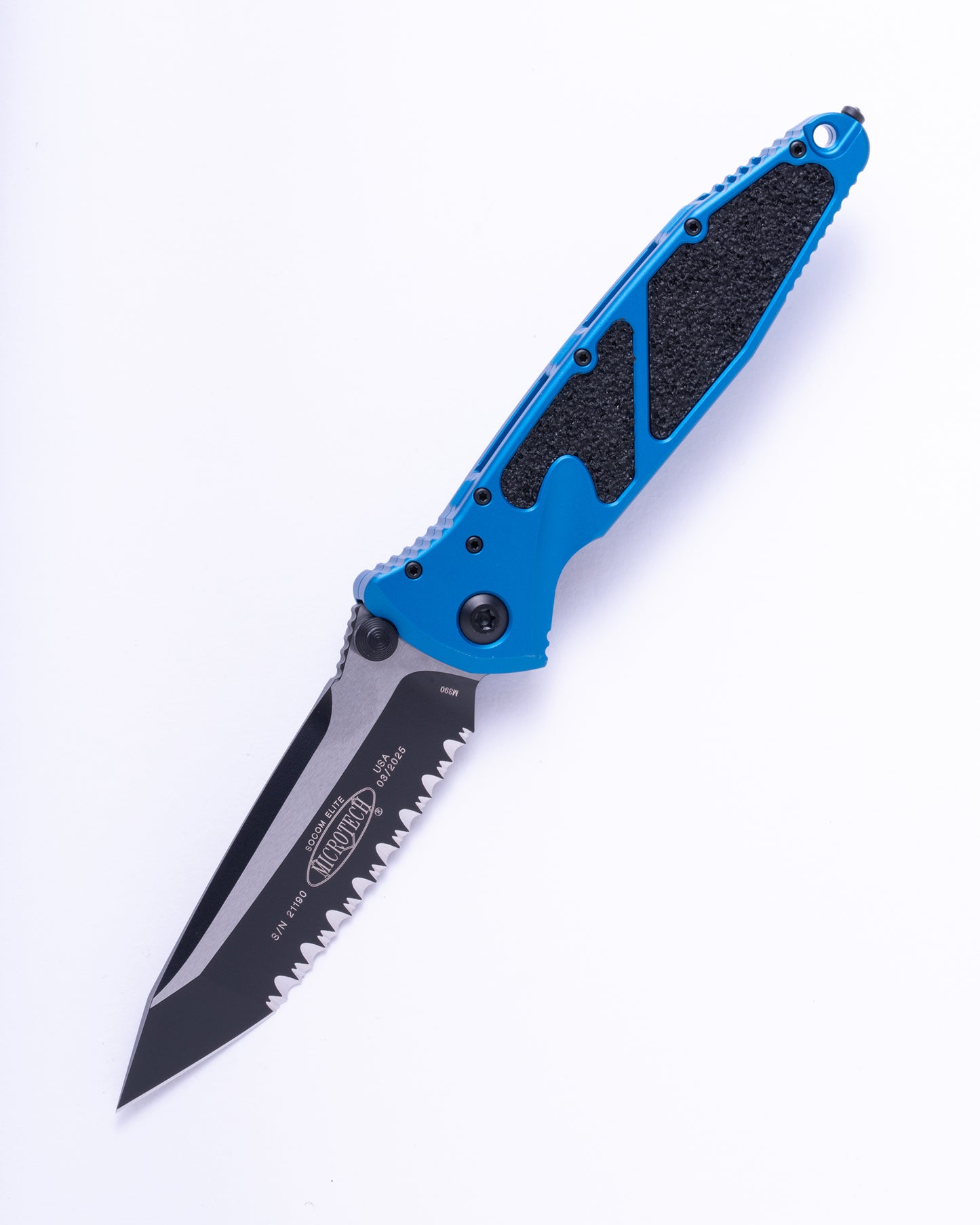 SOCOM ELITE T/E BLACK FULL SERRATE BLUE (161-3BL)