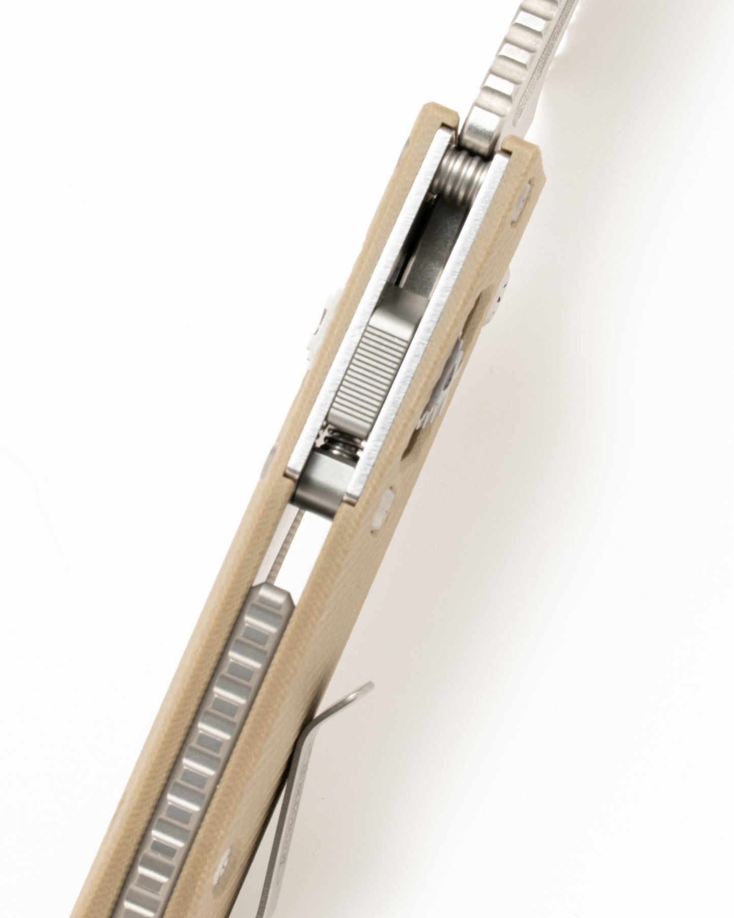 STITCH RAM LOK S/E STONEWASH FULL SERRATE FLUTED G-10 TAN (169RL-12FLGTTA) FACTORY SECOND