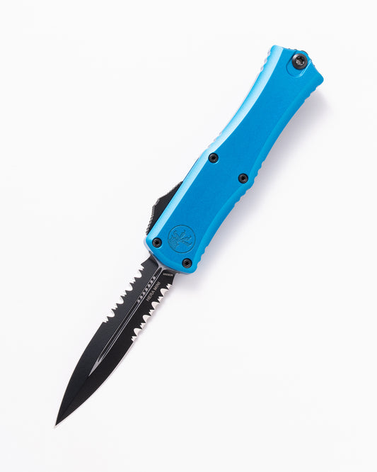 HERA II MINI D/E  BLACK PART SERRATE BLUE (1702M-2BL)
