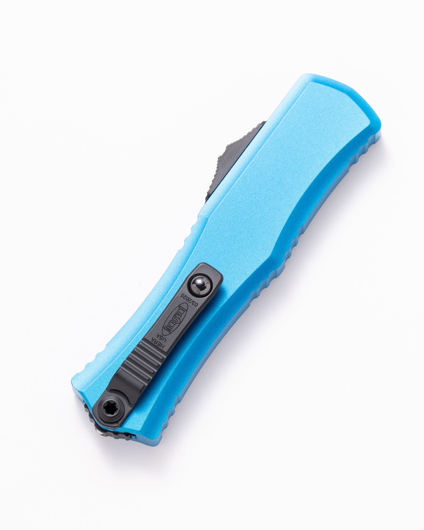 HERA II MINI D/E  BLACK PART SERRATE BLUE (1702M-2BL)