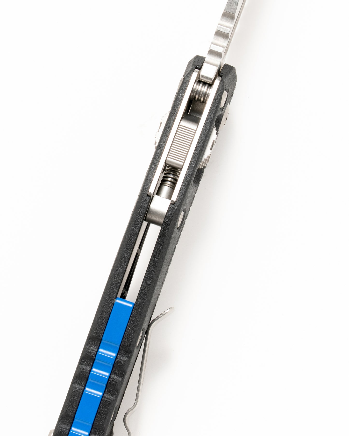 MSI S/E STONEWASHED PART SERRATE TRI-GRIP POLYMER BLUE BACKSTRAP (210T-11PMBK-A1)
