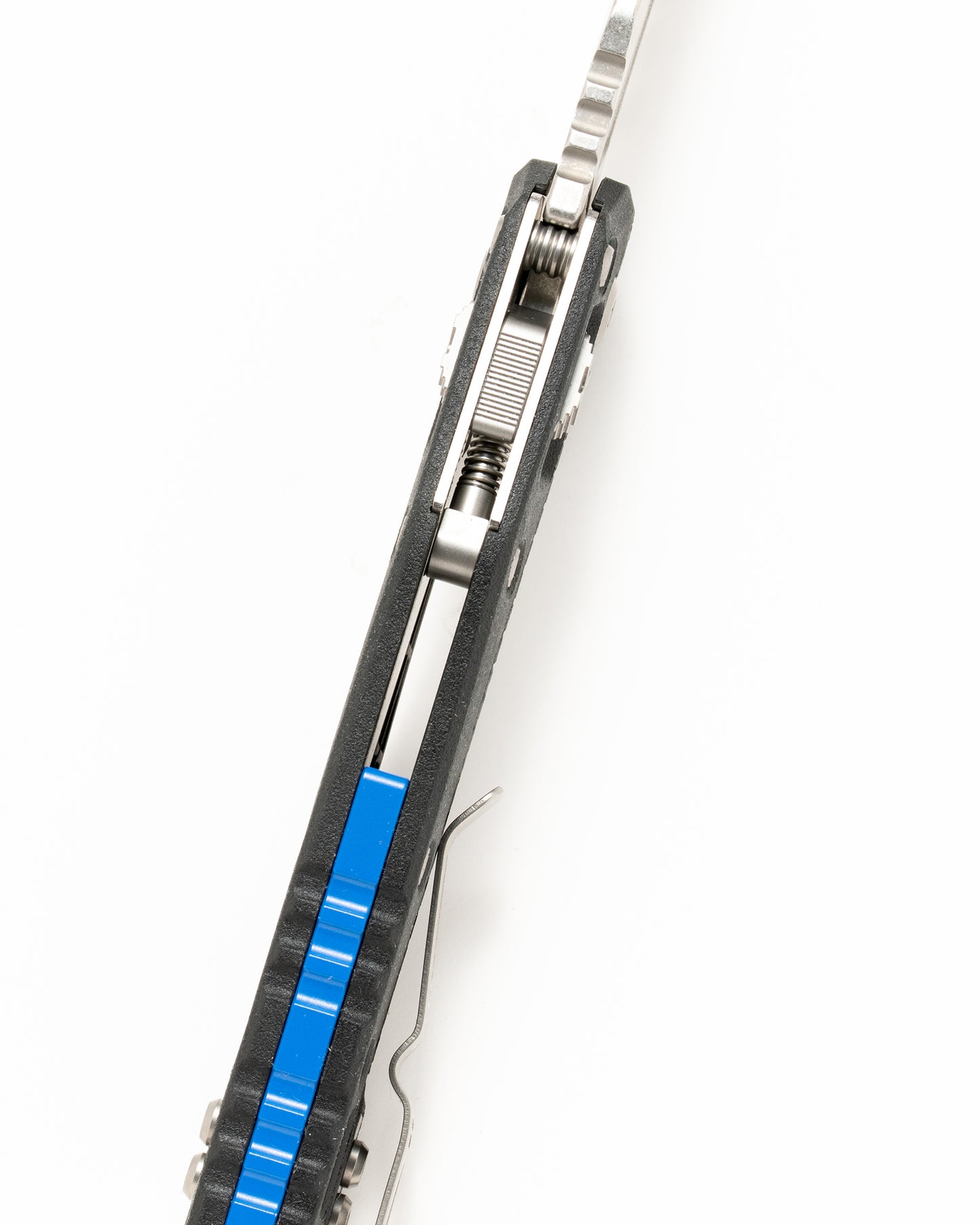MSI S/E STONEWASHED FULL SERRATE TRI-GRIP POLYMER BLUE BACKSTRAP (210T-12PMBK-A1)