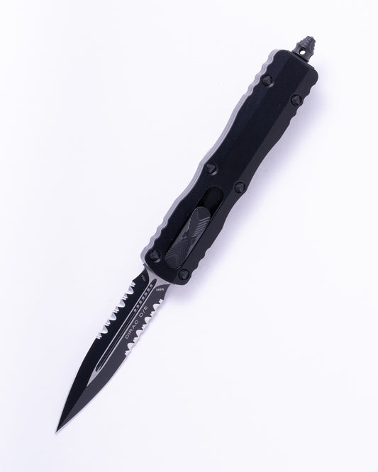 DIRAC D/E BLACK STD PARTIAL SERRATION TACTICAL (225-2T)